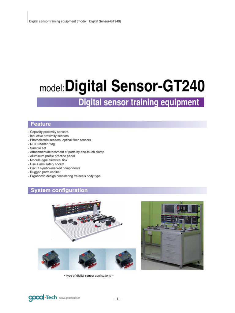 129. Catalog File - Digital Sensor-GT240 | PDF | Sensor | Capacitor