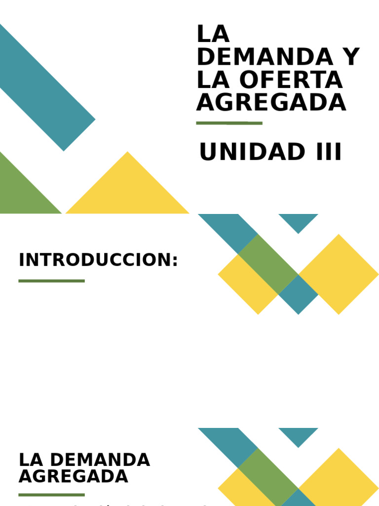 Demanda y Oferta Agregada: Claves Económicas | PDF | La política fiscal ...