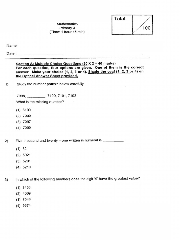 Mathematics Papers 8 | PDF