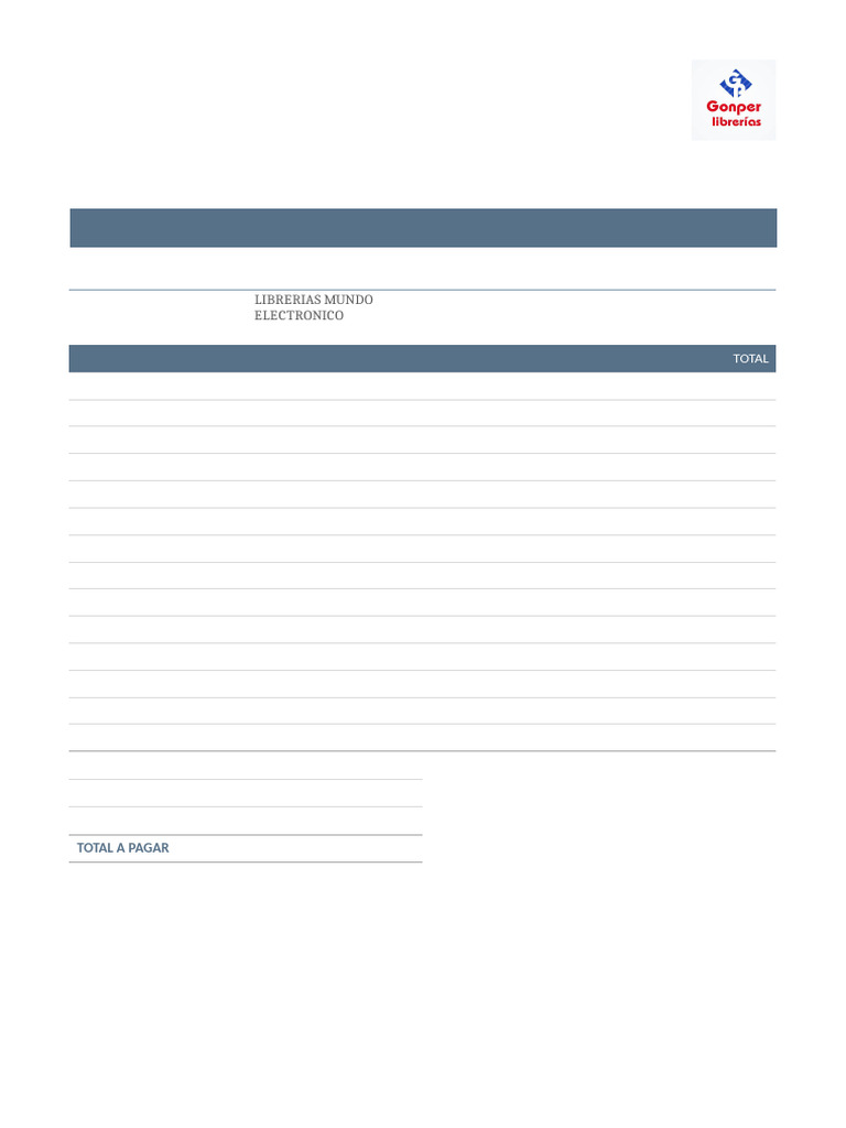 Factura de Venta Al Contado | PDF