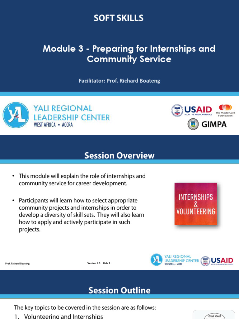 Internships vs. Volunteering Guide | PDF | Internship | Job Hunting