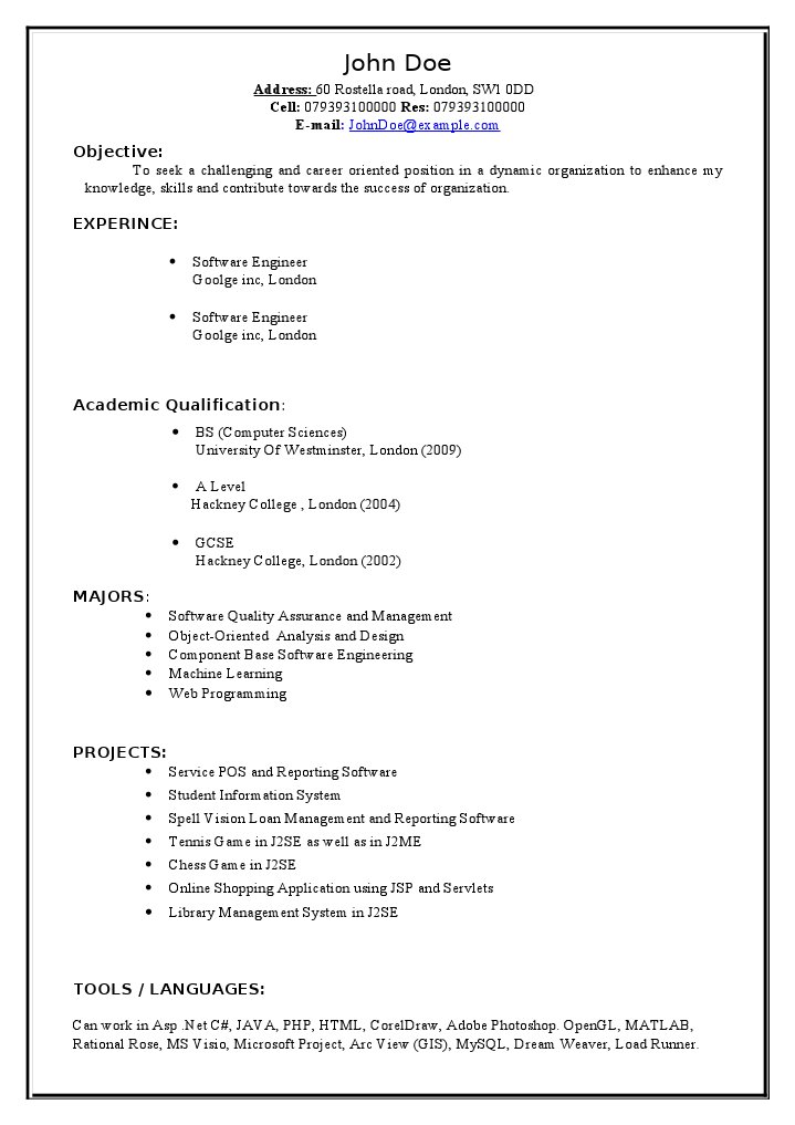 John Doe's Software Engineer Resume | PDF | Computers