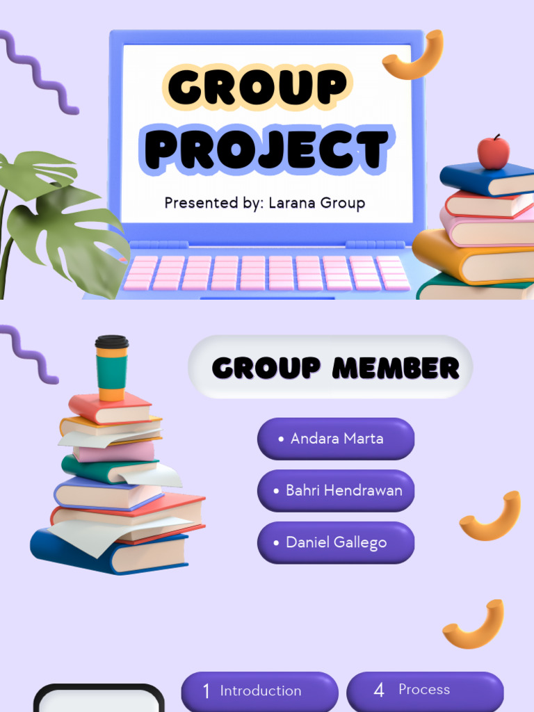 Yellow Blue 3D Cute Elements Neumorphism Group Project Presentation | PDF