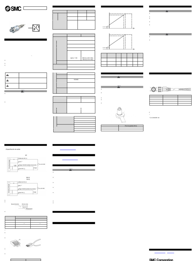 Manual Sensor de Presión PSE570/PSE573/PSE574 | PDF | Conector ...
