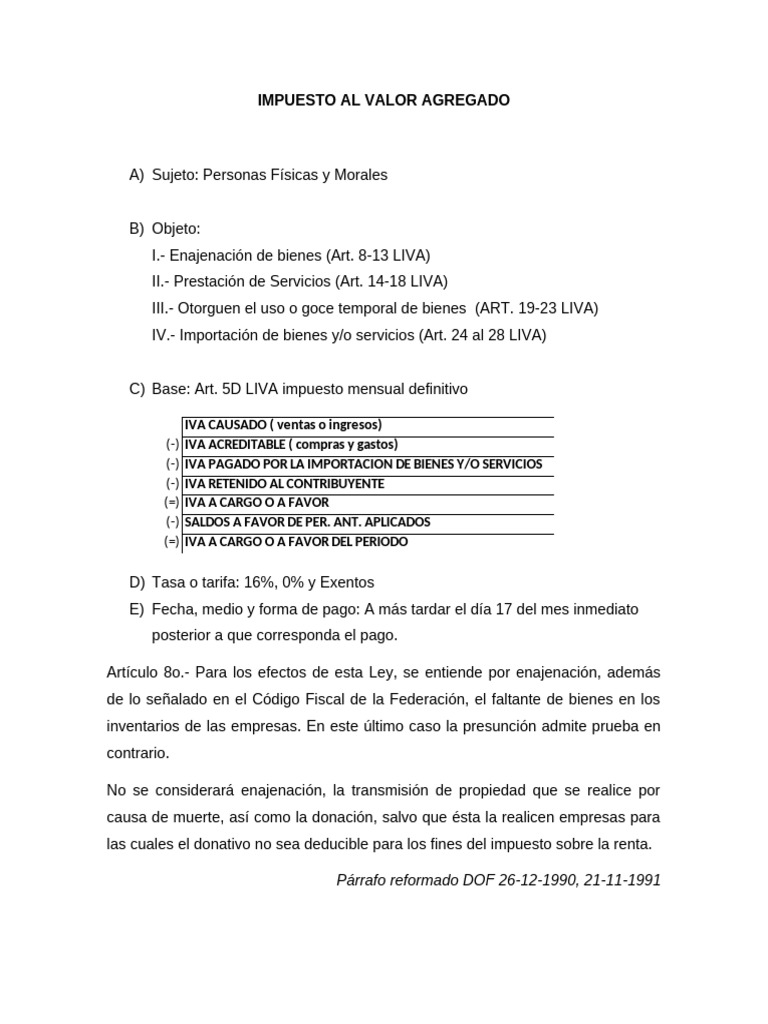 Guía Completa sobre el IVA en México | PDF | Impuesto al valor agregado ...
