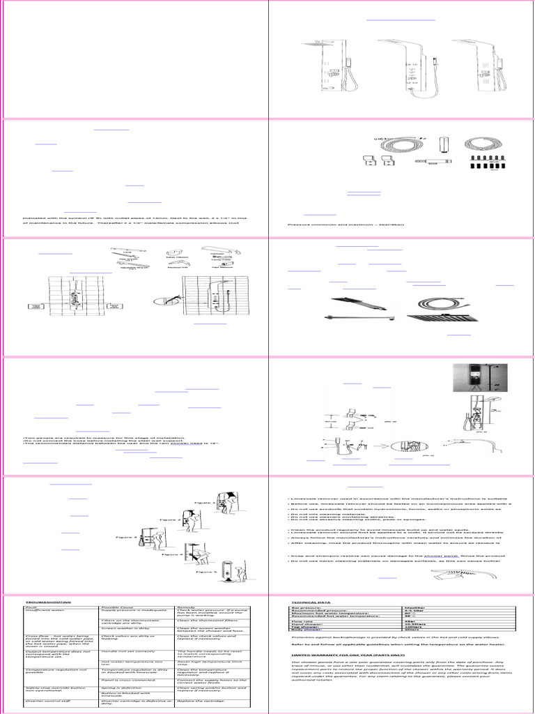 Shower Panel Installation Guide | PDF | Shower | Pipe (Fluid Conveyance)