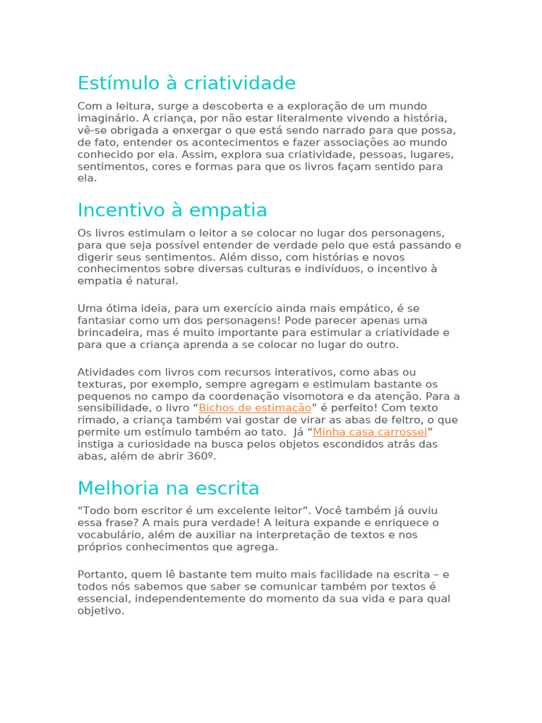 Estímulo À Criatividade | PDF