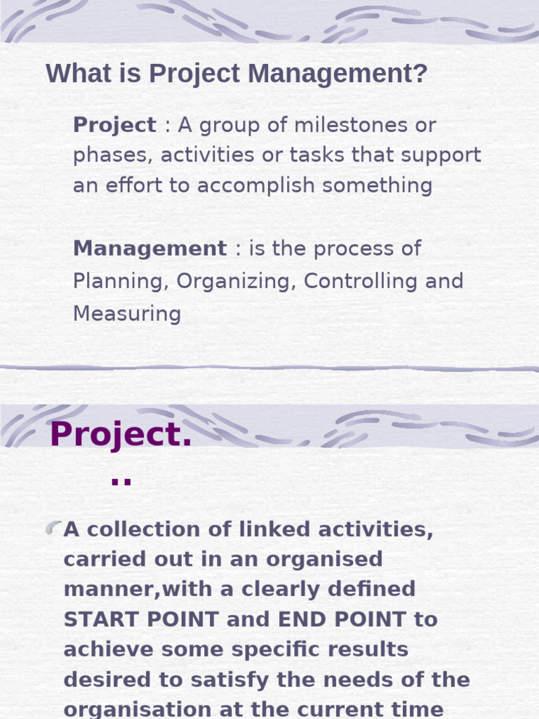 Understanding Project Management Basics | PDF | Project Management | Goal