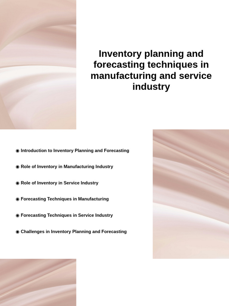 Inventory Management, Inventory Planning and Forecasting Techniques ...