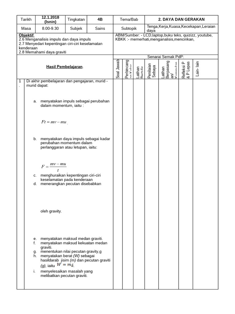 Rabu Fizik 4B | PDF