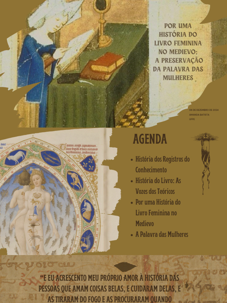 Por Uma Histria Do Livro Feminino No Medievo | PDF | Livros | Escrita