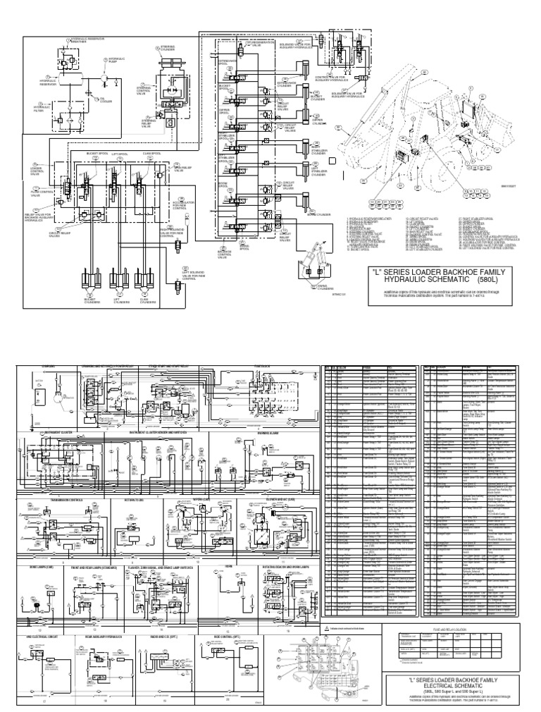 580L Schematic Hyd and Electric 7 - 48712 | PDF | Hydraulics | Loader ...