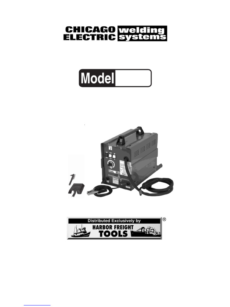 Chicago Electric Mig Welder 131 | PDF | Welding | Construction