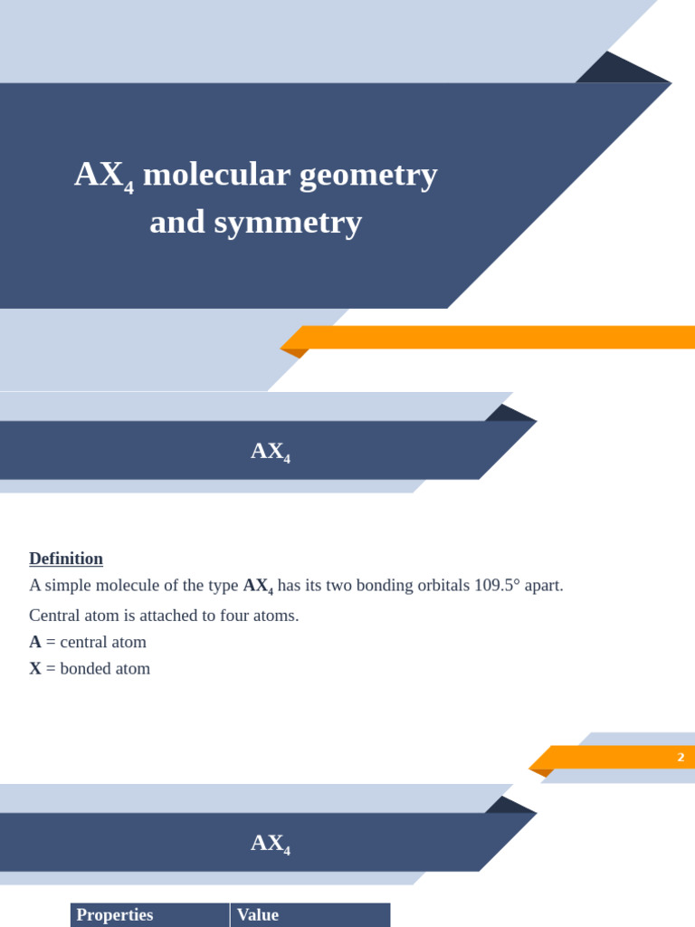 AX4 Molecular Geometry Overview | PDF | Chemical Bond | Chemical Polarity