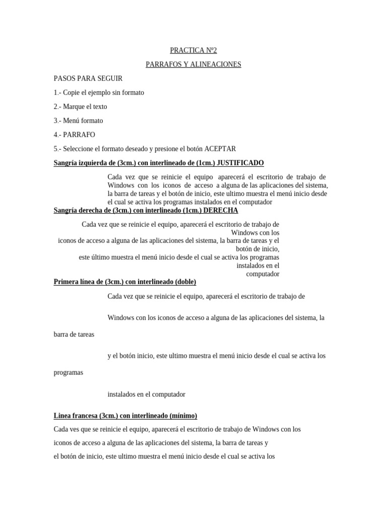 Word Practica Numero 2 | PDF
