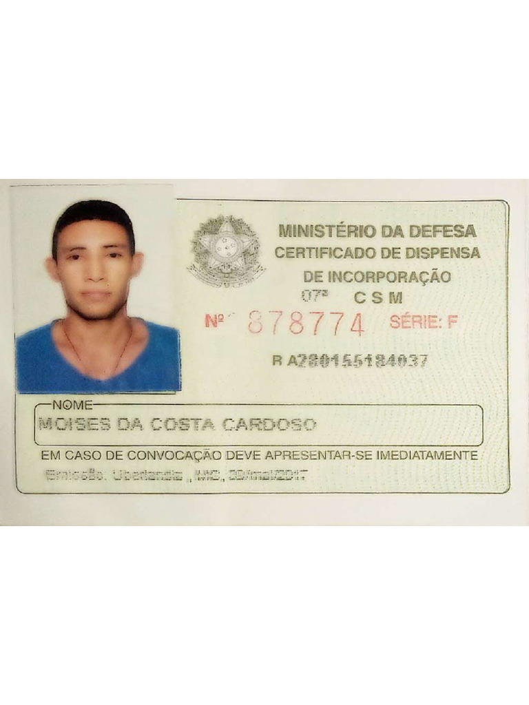 RESERVISTA - FRENTE E VERSO | PDF