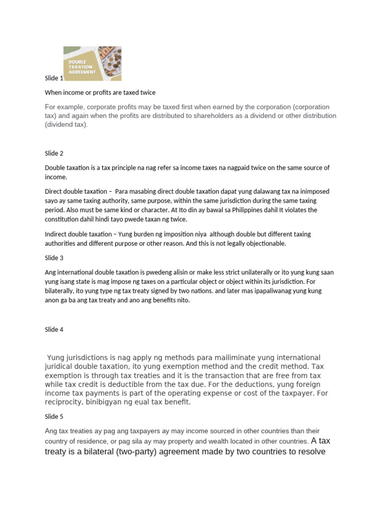 Script double taxation pdf double taxation taxes