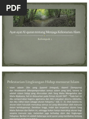 Ayat Ayat Al Quran Tentang Menjaga Kelestarian Alam