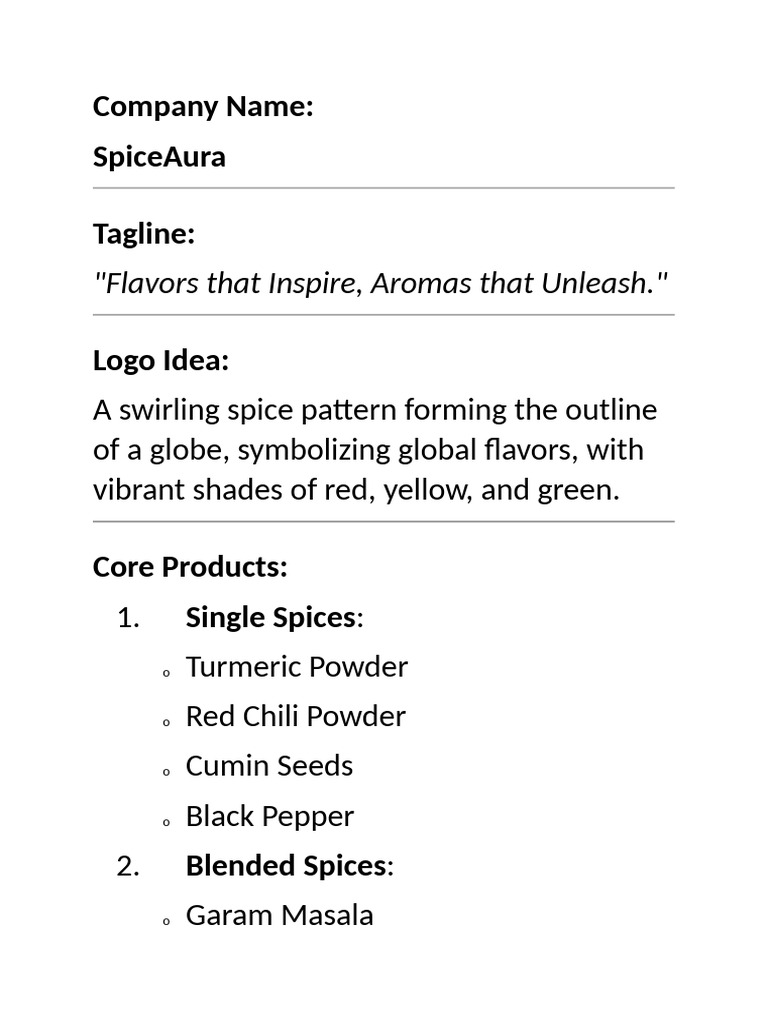 Marketing Spices PDF Curry Indian Cuisine