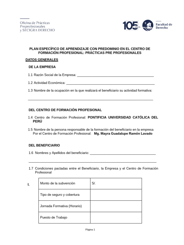 Formato Plan de Aprendizaje o Capacitacion 1 1 | PDF | Business ...