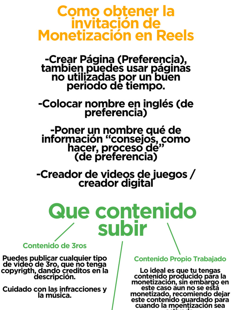 Cómo conseguir monetización en Reels | PDF