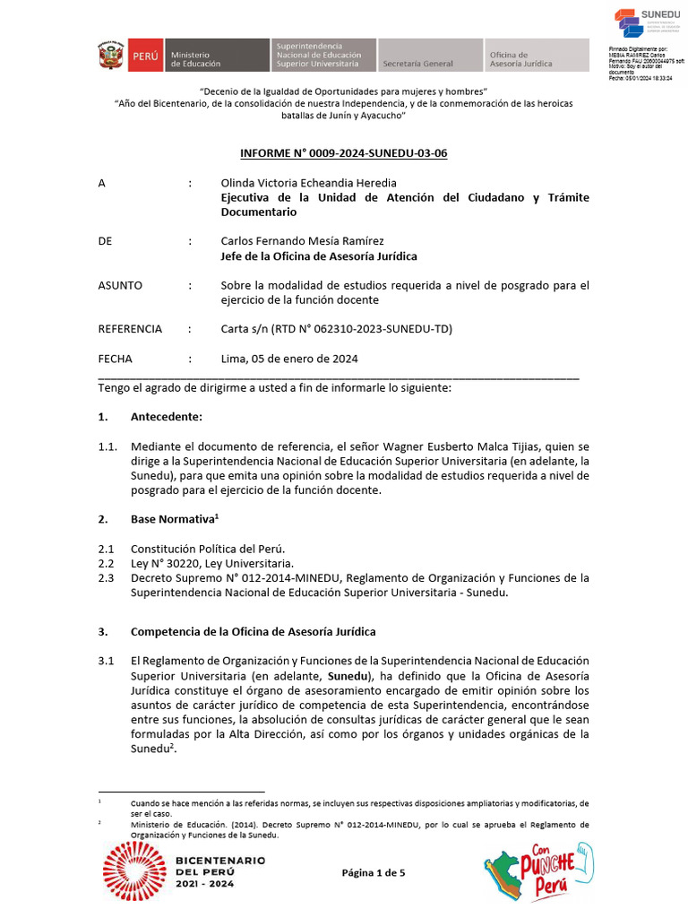 Requisitos de Posgrado para Docentes Universitarios | PDF | Doctorado ...
