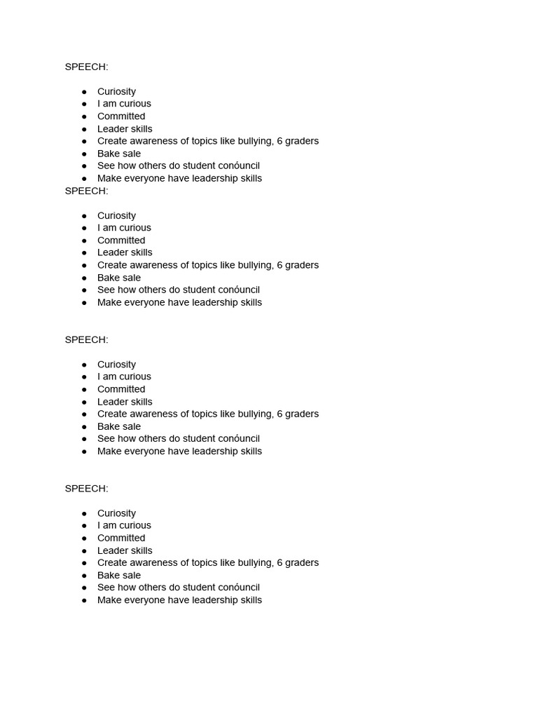 HOW TO MAKE A GOOD SPEECH FOR SCHOOL intelligence overview