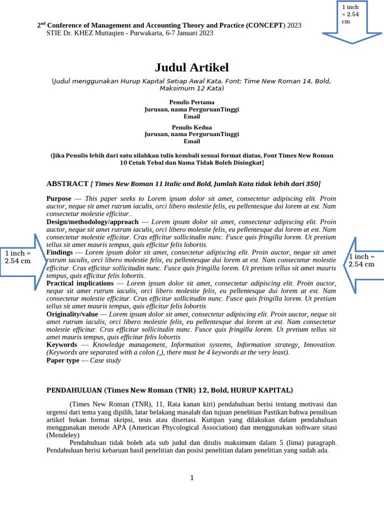 2nd CONCEPT - Full Paper Article Template | PDF
