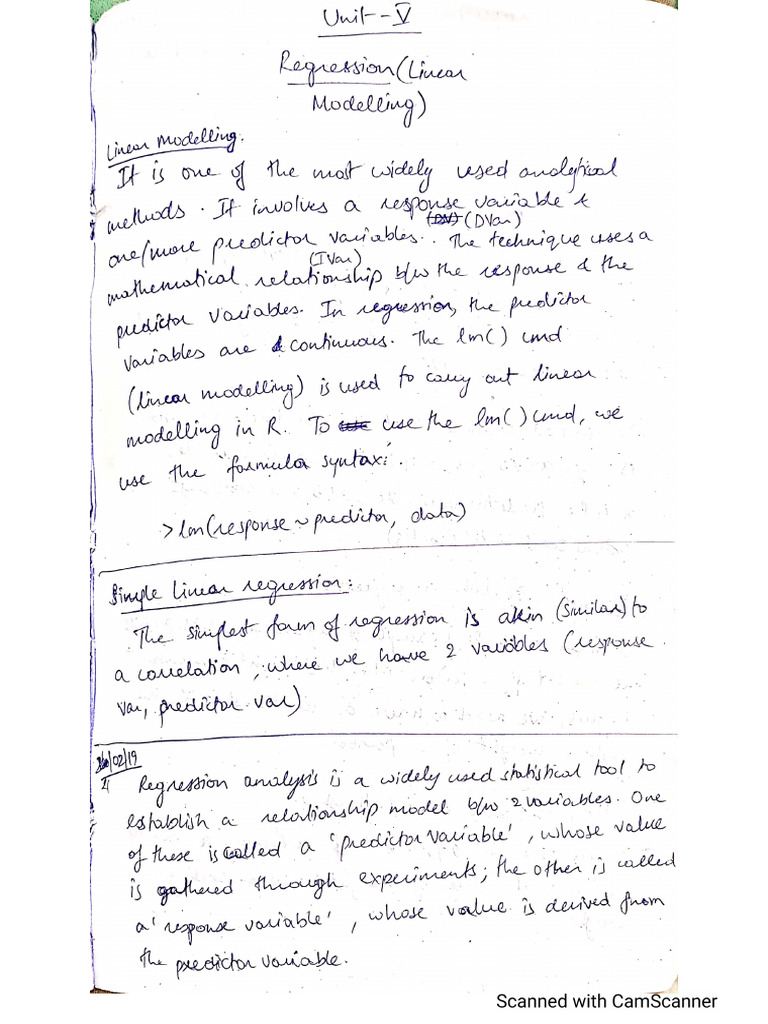 R Unit-V Rough Notes | PDF