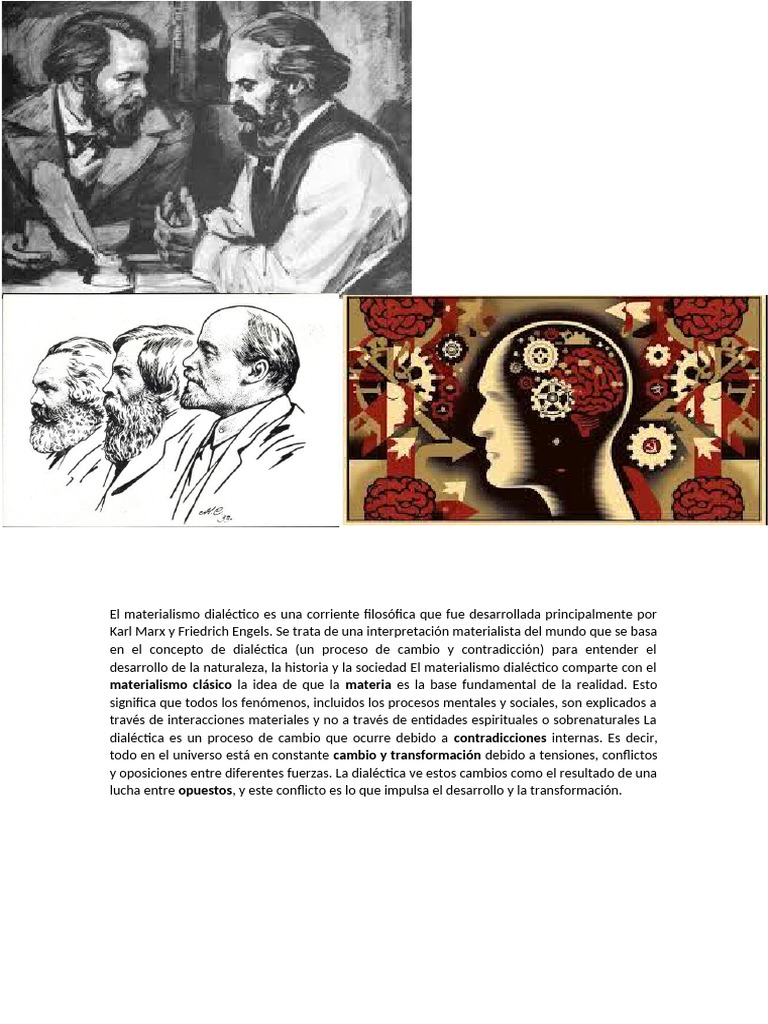 El Materialismo Dialéctico Es Una Corriente Filosófica Que Fue ...