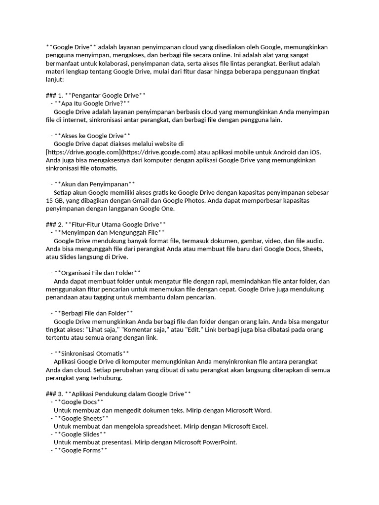 Materi Tentang Google Drive Kelas Xii Sm 1 Pdf