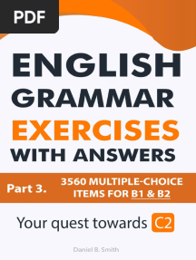 Part 3 - English Grammar Exercises with Answers