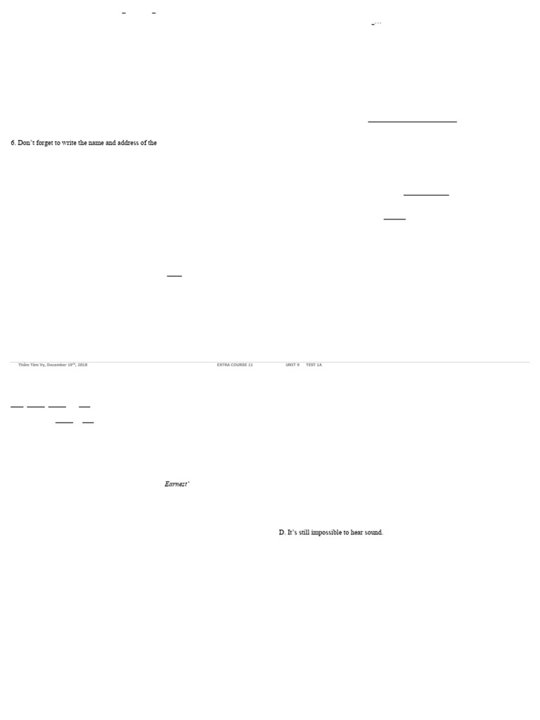 Grade 11 Unit 9 Test 1A Answers | PDF | Internet | World Wide Web