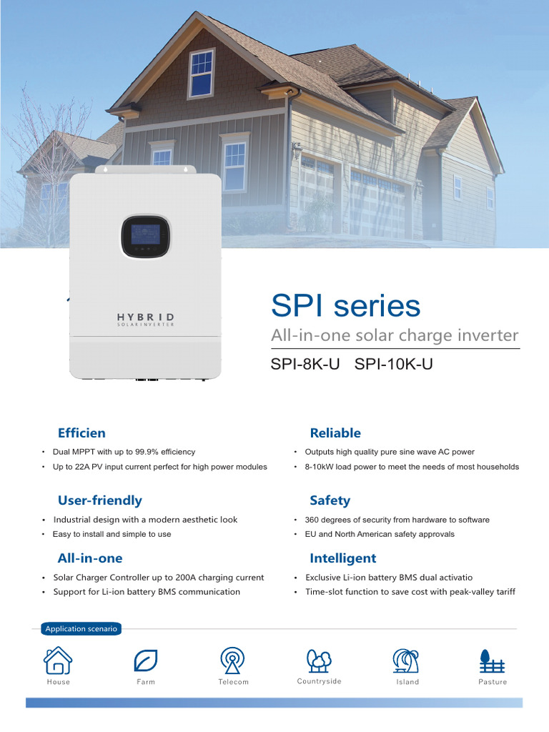 SPI Series Solar Inverter Overview | PDF | Power Inverter | Mains ...