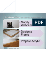 Modify Webcam - Design A Frame - Prepare Acrylic: Multitouch Surface Table 1