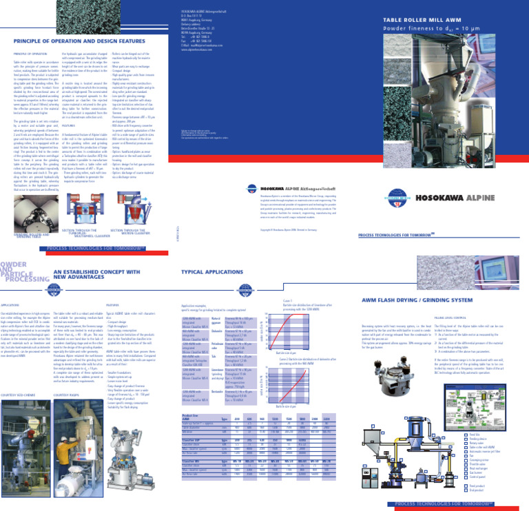 0022 EN 2006 10 - Table Roller Mill AWM | PDF | Mill (Grinding ...