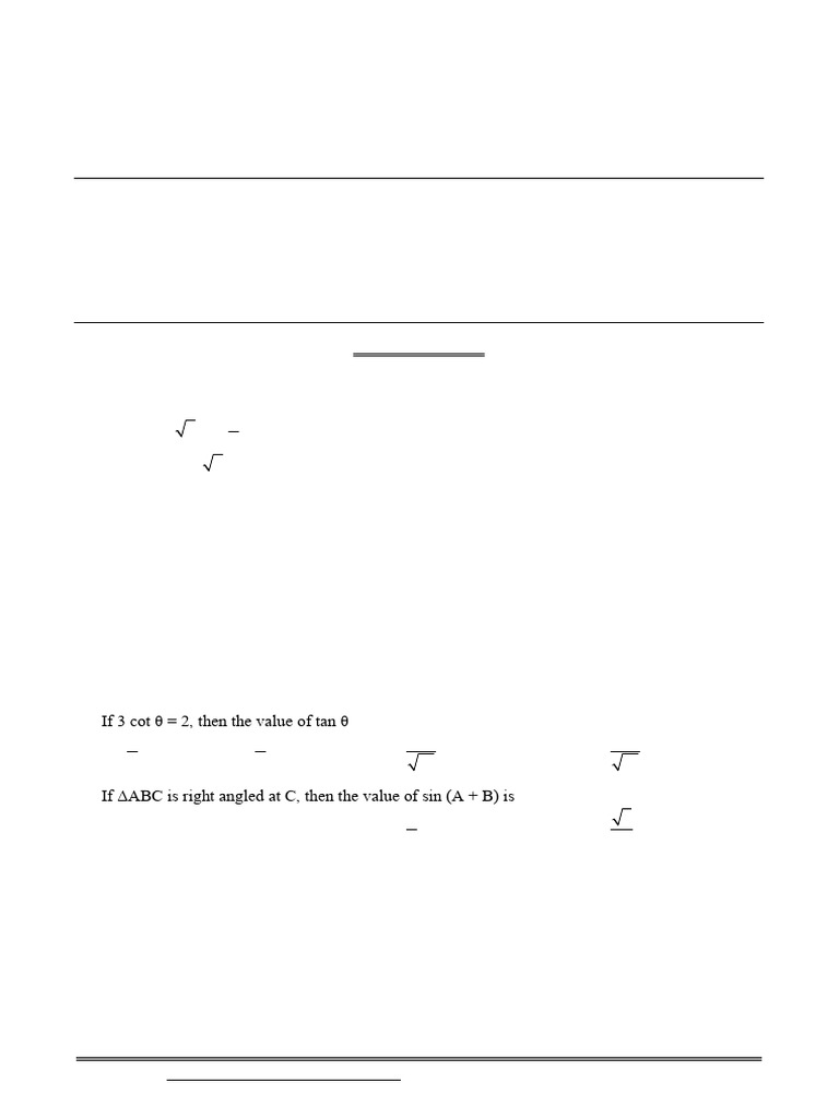 Maths Class X Chapter 01 To 08 Practice Paper 10 2024 | PDF | Triangle ...