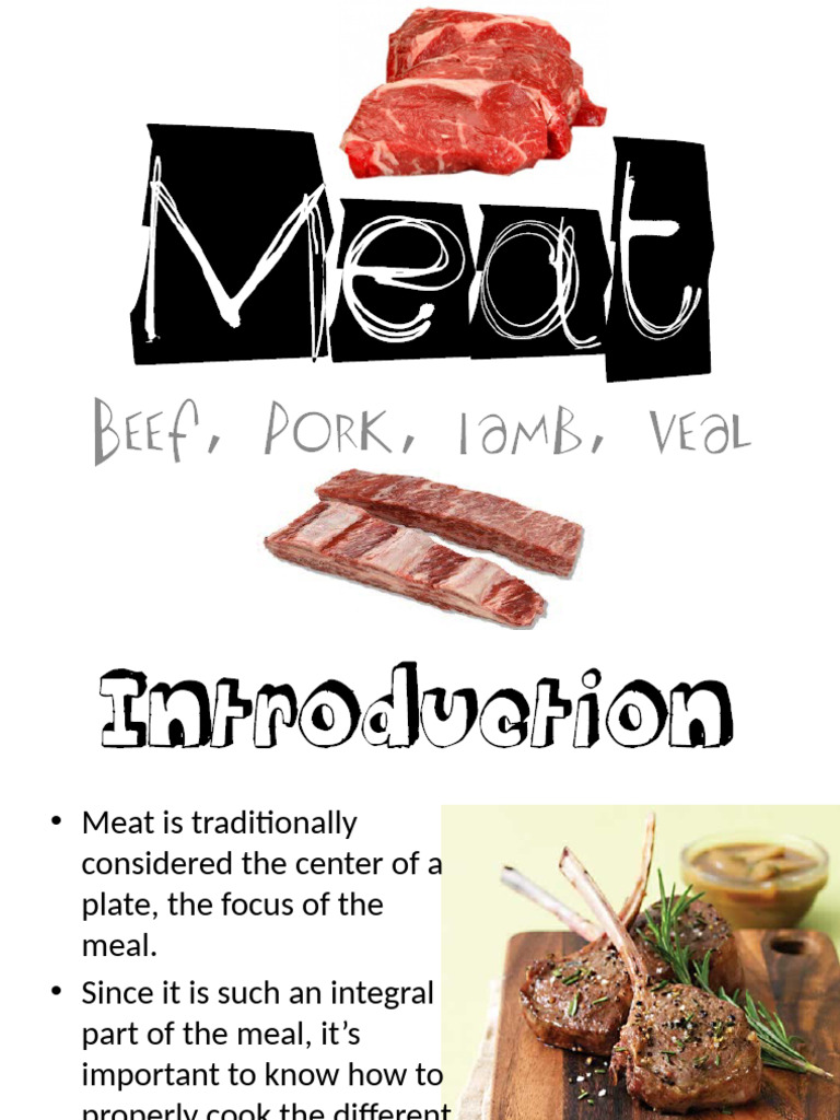 Understanding Meat Cuts and Cooking Techniques | PDF | Meat | Offal