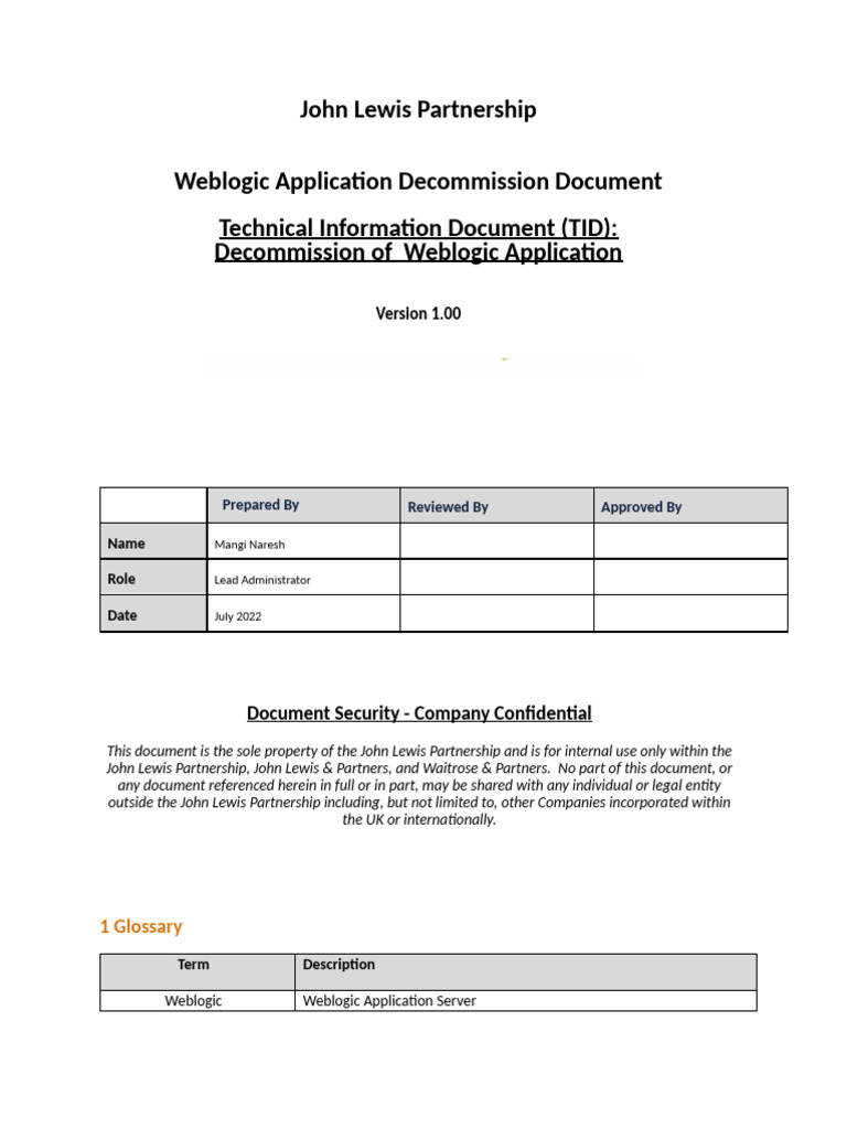 Weblogic Application Decommission Guide | PDF | Java Virtual Machine ...