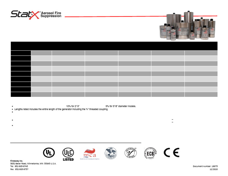STAT-X Aerosol-Pdf-637874968 | PDF | Cargo