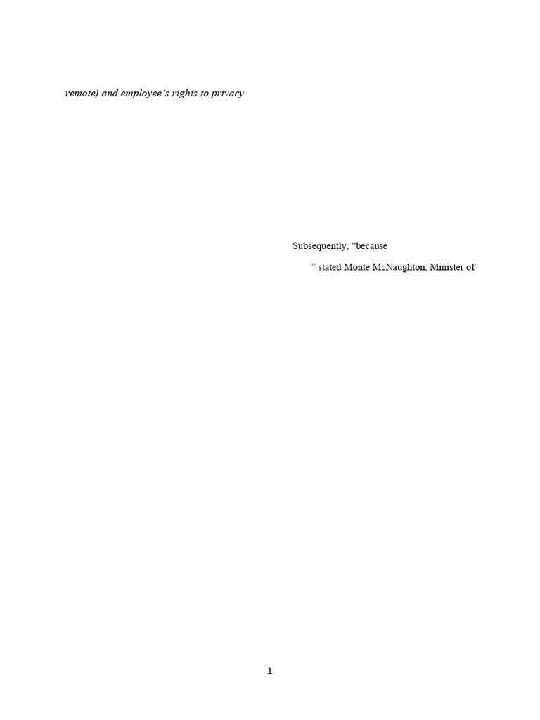 Chapter 10 & 13 Operations Assignment | PDF | Employment | Privacy