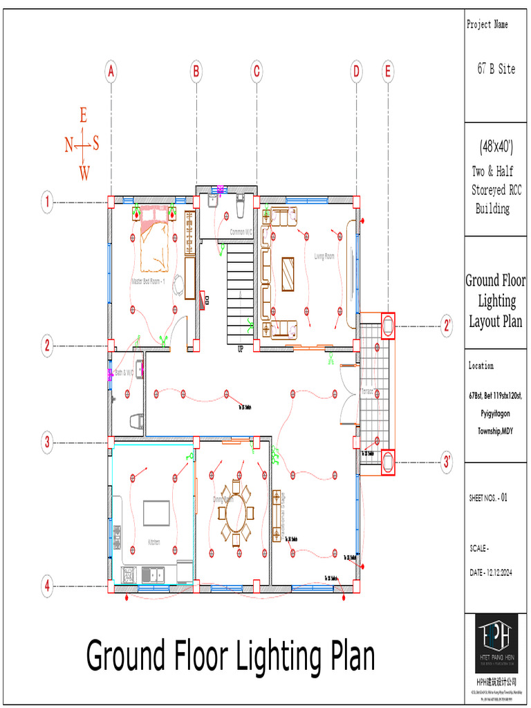 Ground Floor Lighting & Power Plans | PDF | Home