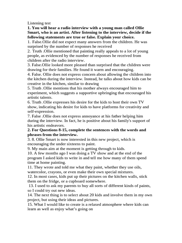 Ollie Smart S Creative Kids Painting Project Pdf