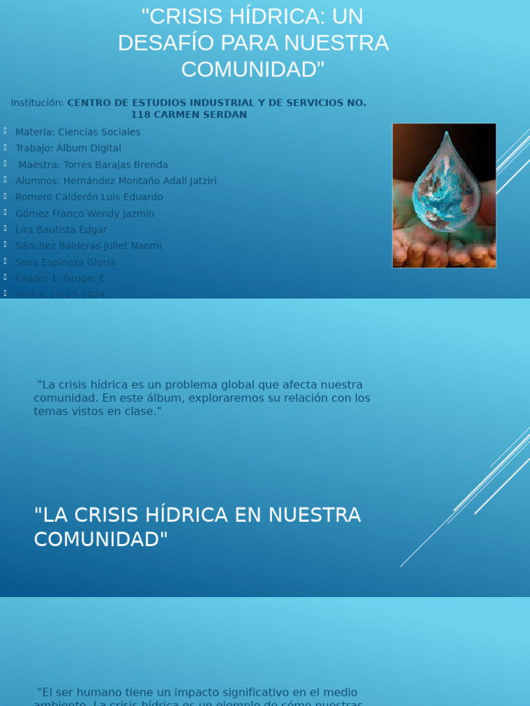 Crisis Hídrica: Retos y Soluciones | PDF