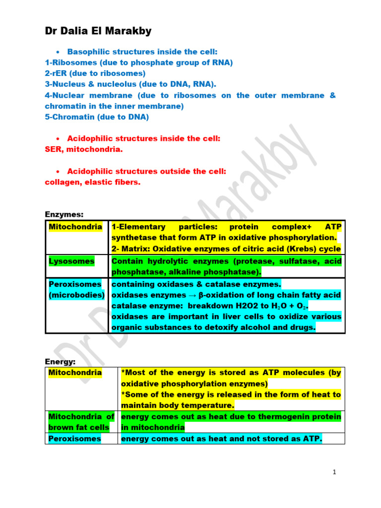 Cytology Rev. 2023 | PDF | Mitochondrion | Adenosine Triphosphate