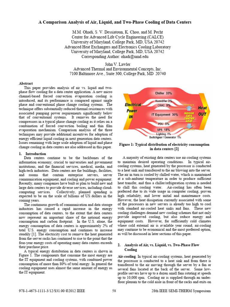 Data Center Cooling: Air vs. Liquid | PDF | Data Center | Air Conditioning