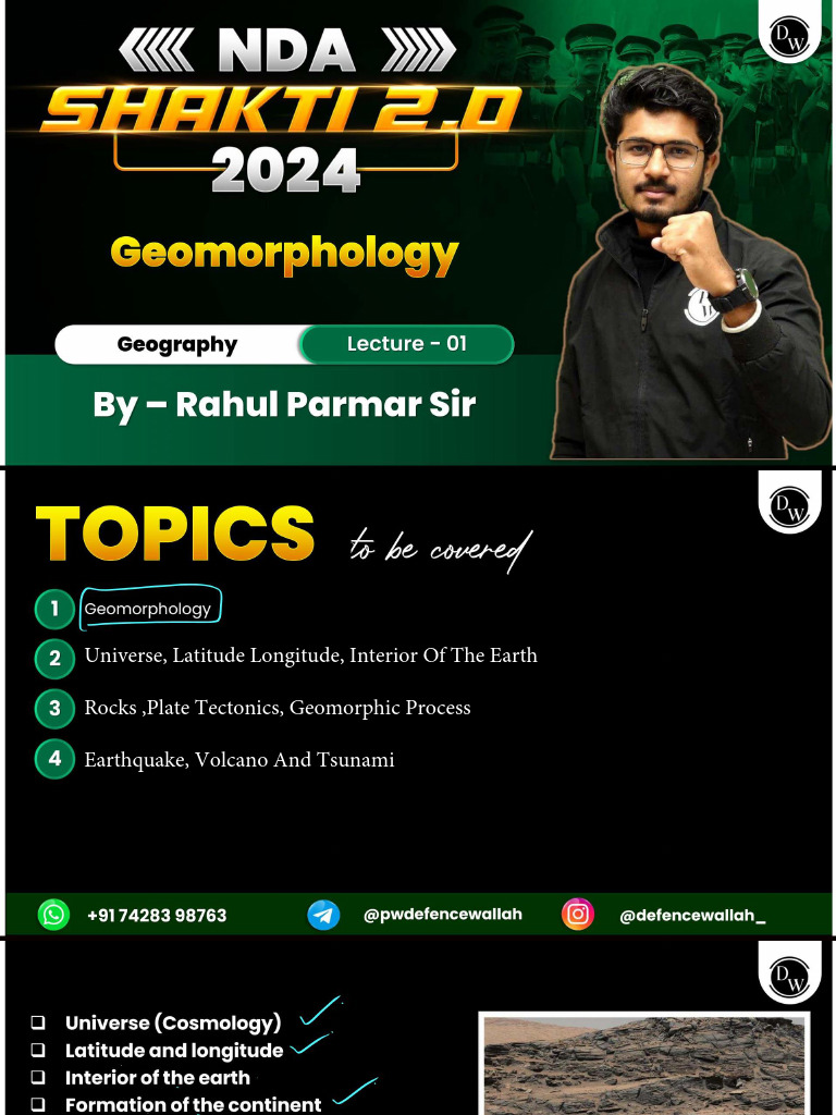 Geography 01 - Class Notes | PDF