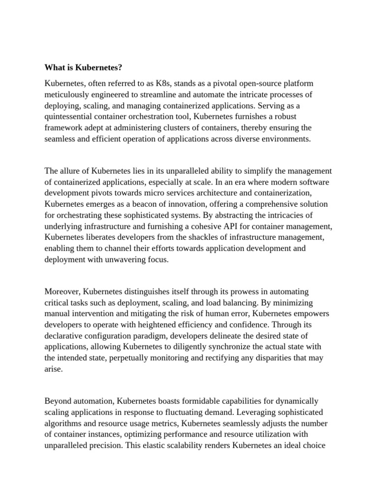 Kuber Net Es | PDF | Scalability | Automation