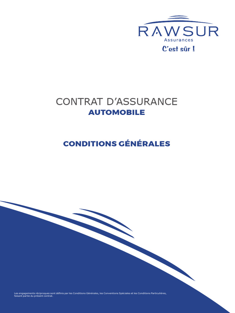 Contrat d'Assurance Automobile | PDF | Assurance | Véhicules