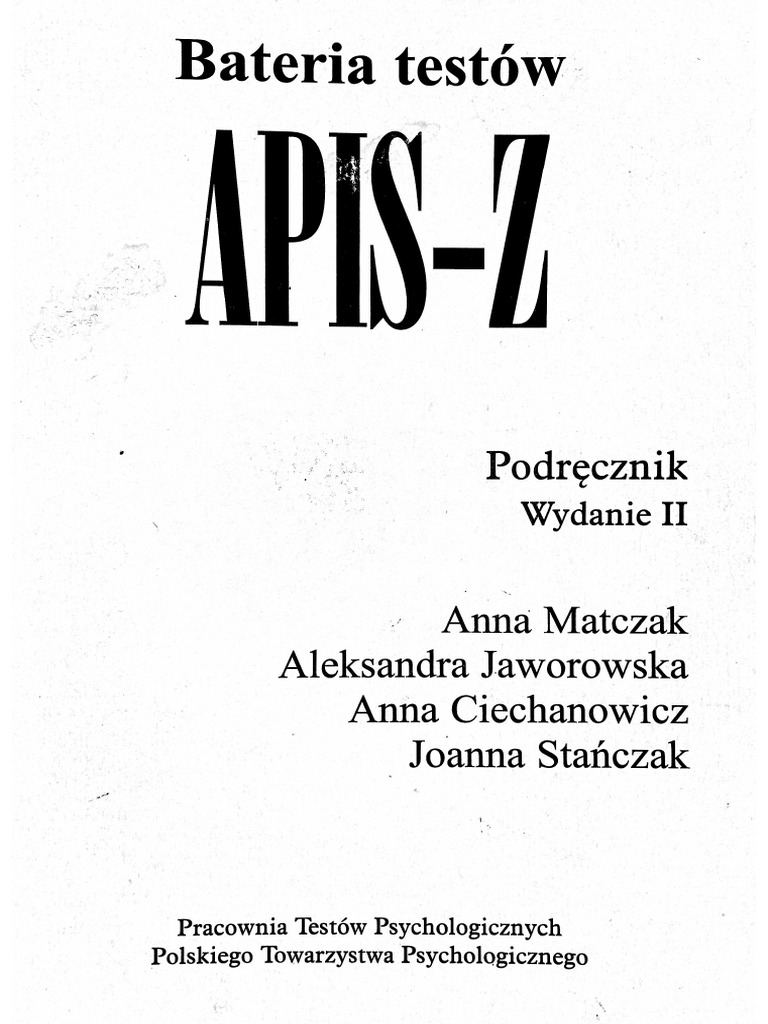 APIS-Z Podrä Cznik 2 | PDF
